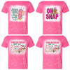 Bleached Graphic Tee | Pink Group 2
