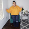 Balloon Sleeve Sweatshirt | Mustard