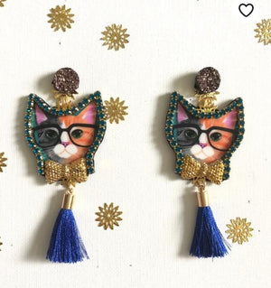 Kitty Kat Tassel Earrings