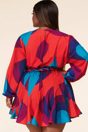 The Sophie Dress | Red Multi