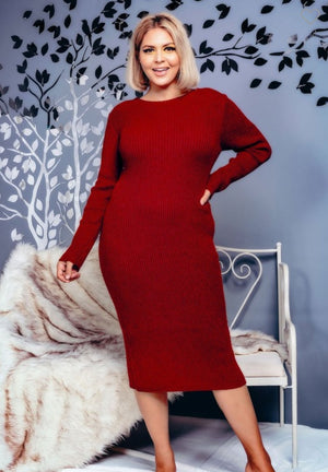Olivia Sweater Dress Set | Black